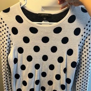 Ann Taylor Polka Dot Sweater